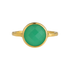 Chrysoprase | Bezel Ring - Bara Boheme