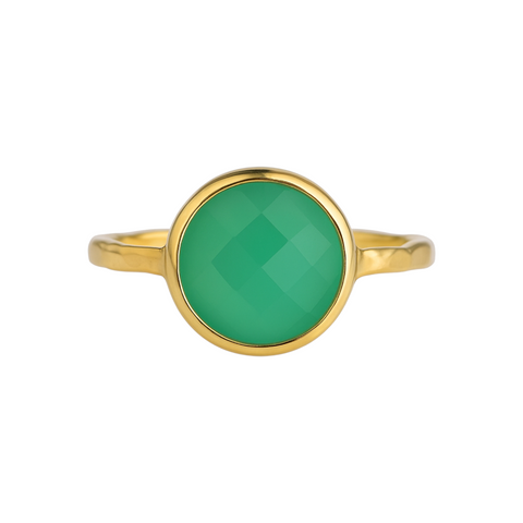 Chrysoprase | Bezel Ring