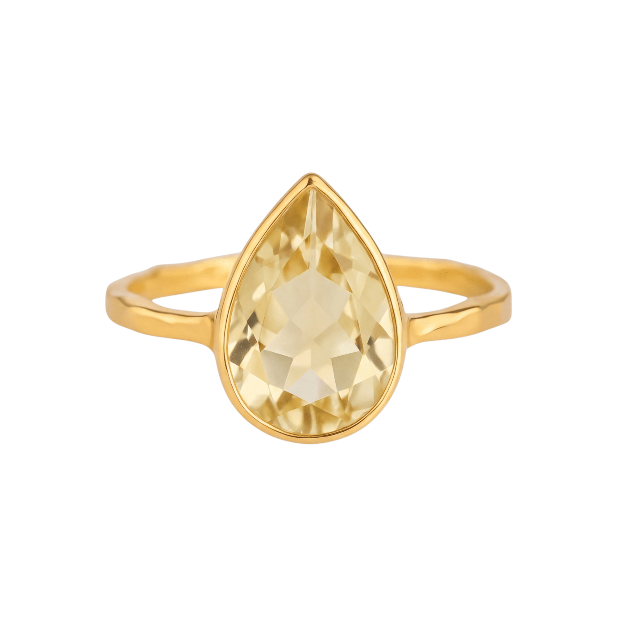 Citrine | Bezel Ring - Bara Boheme