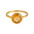 Citrine | Bezel Ring - Bara Boheme