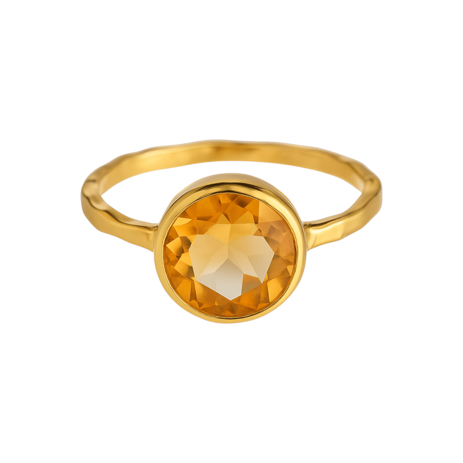 Citrine | Bezel Ring - Bara Boheme