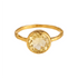 Citrine | Bezel Ring - Bara Boheme