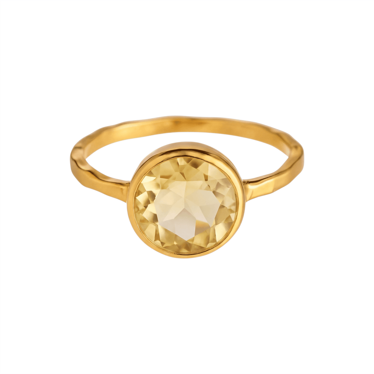 Citrine | Bezel Ring - Bara Boheme