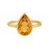 Citrine | Bezel Ring - Bara Boheme