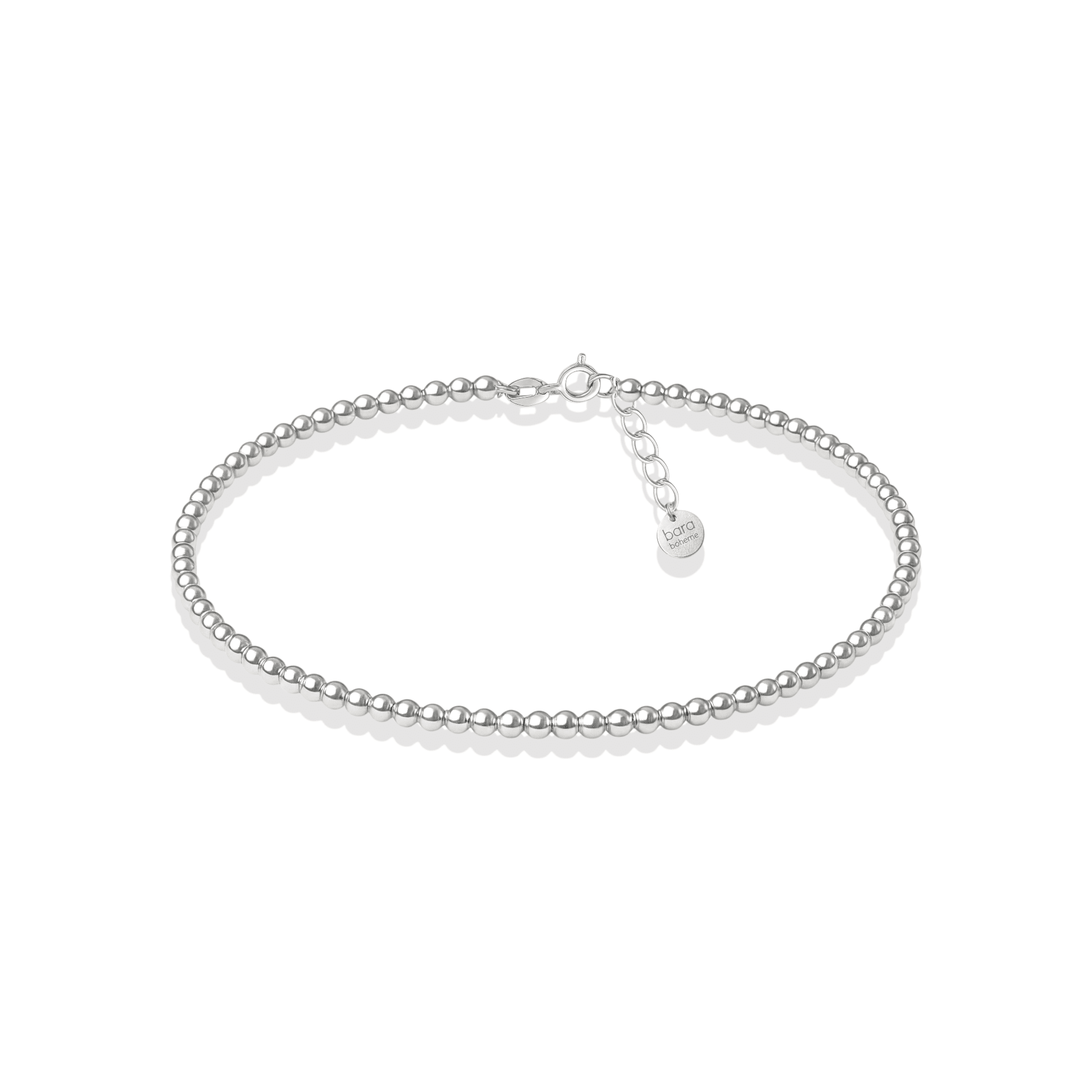 Classic 2mm Beaded Anklet - Bara Boheme
