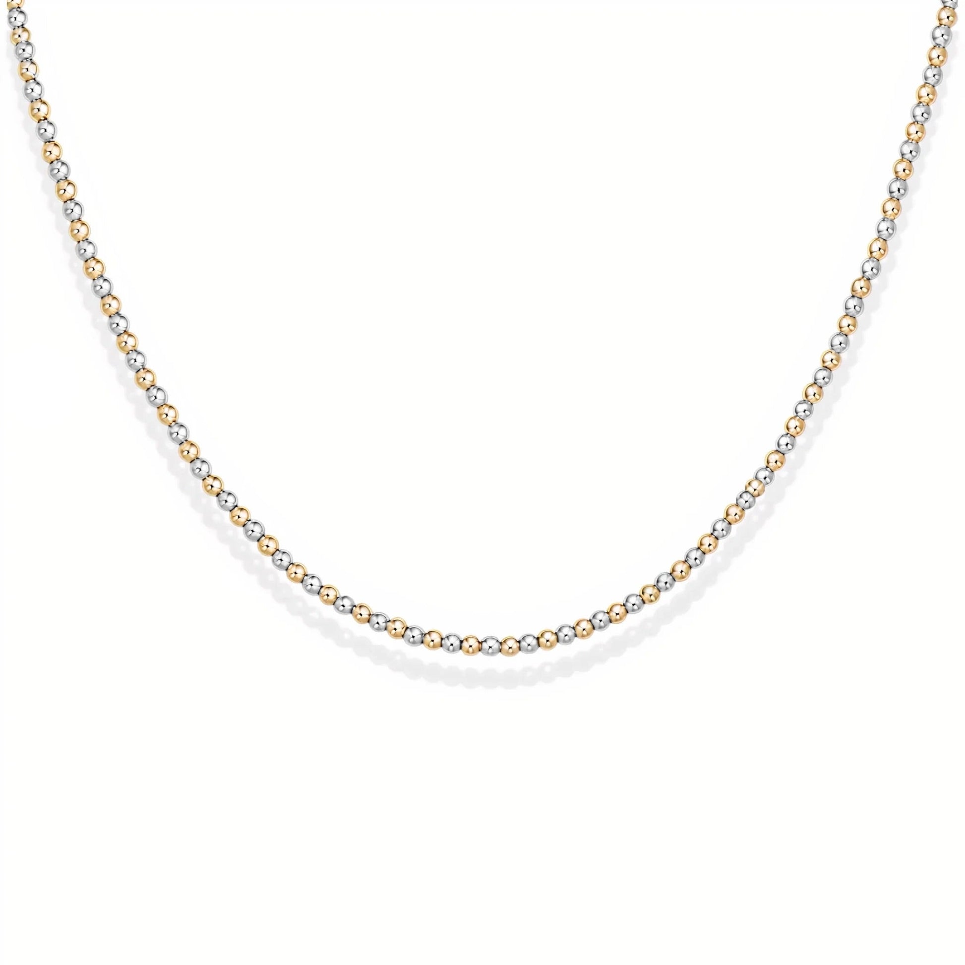 Classic 2mm Beaded Necklace - Bara Boheme