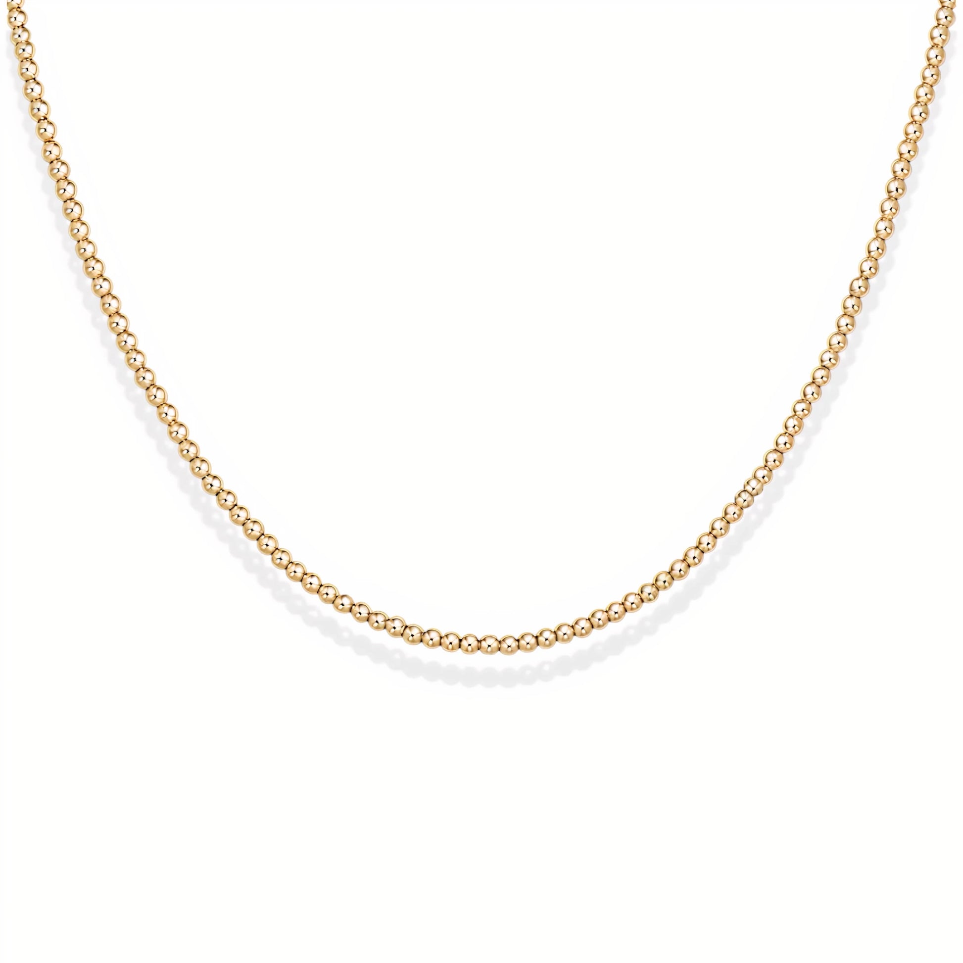 Classic 2mm Beaded Necklace - Bara Boheme