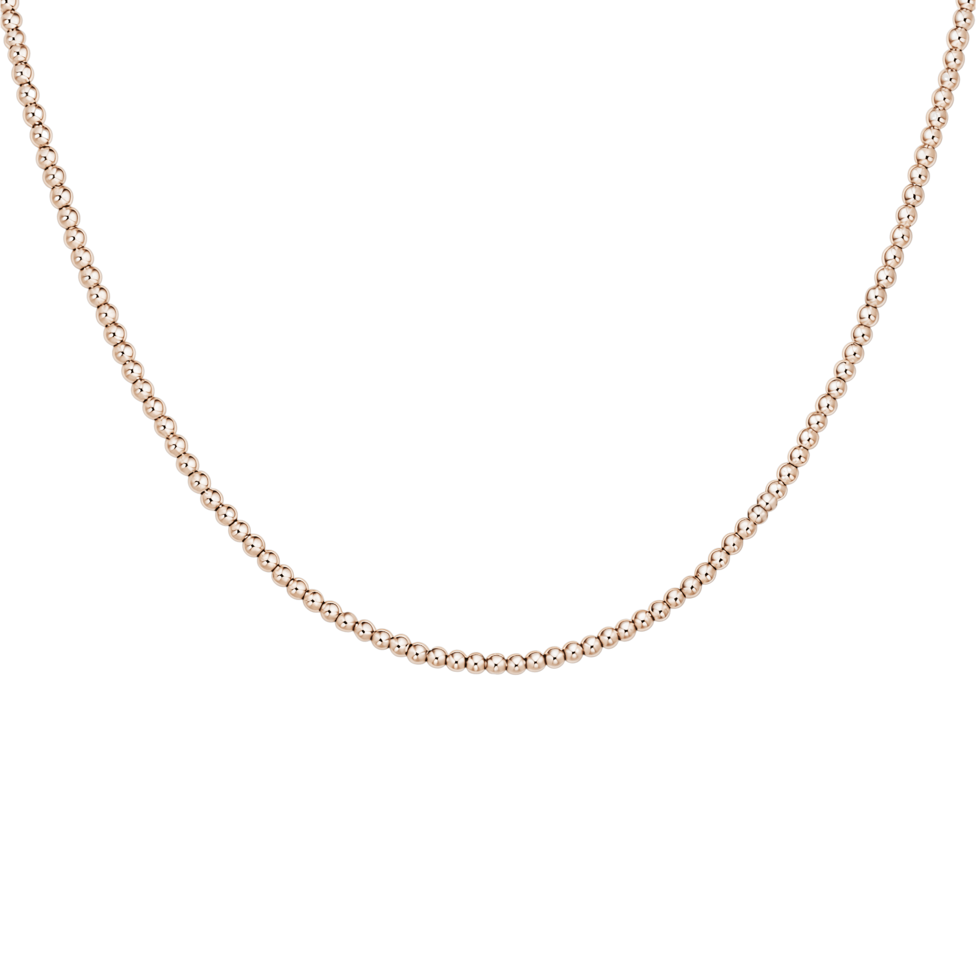Classic 2mm Beaded Necklace - Bara Boheme