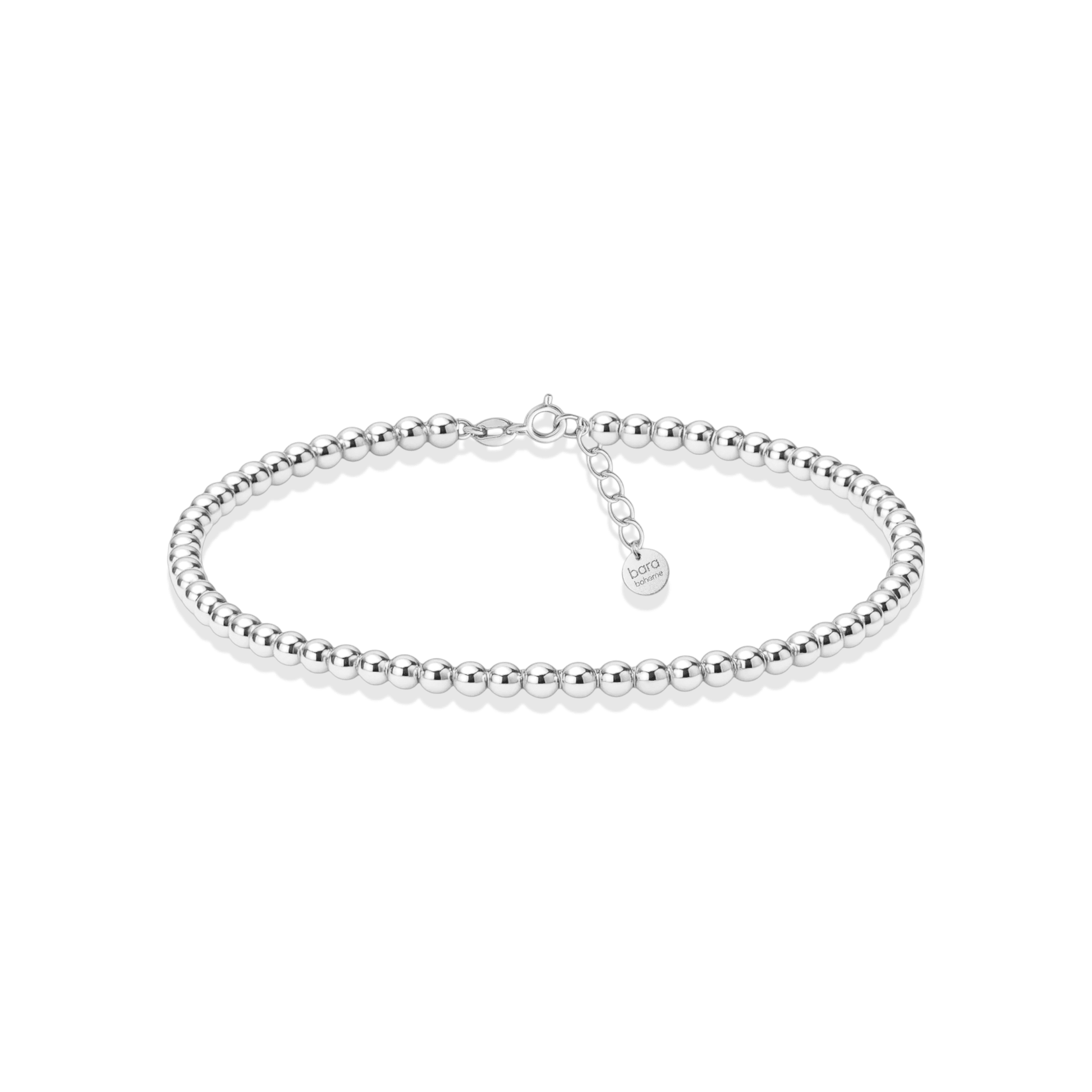 Classic 3mm Beaded Anklet - Bara Boheme