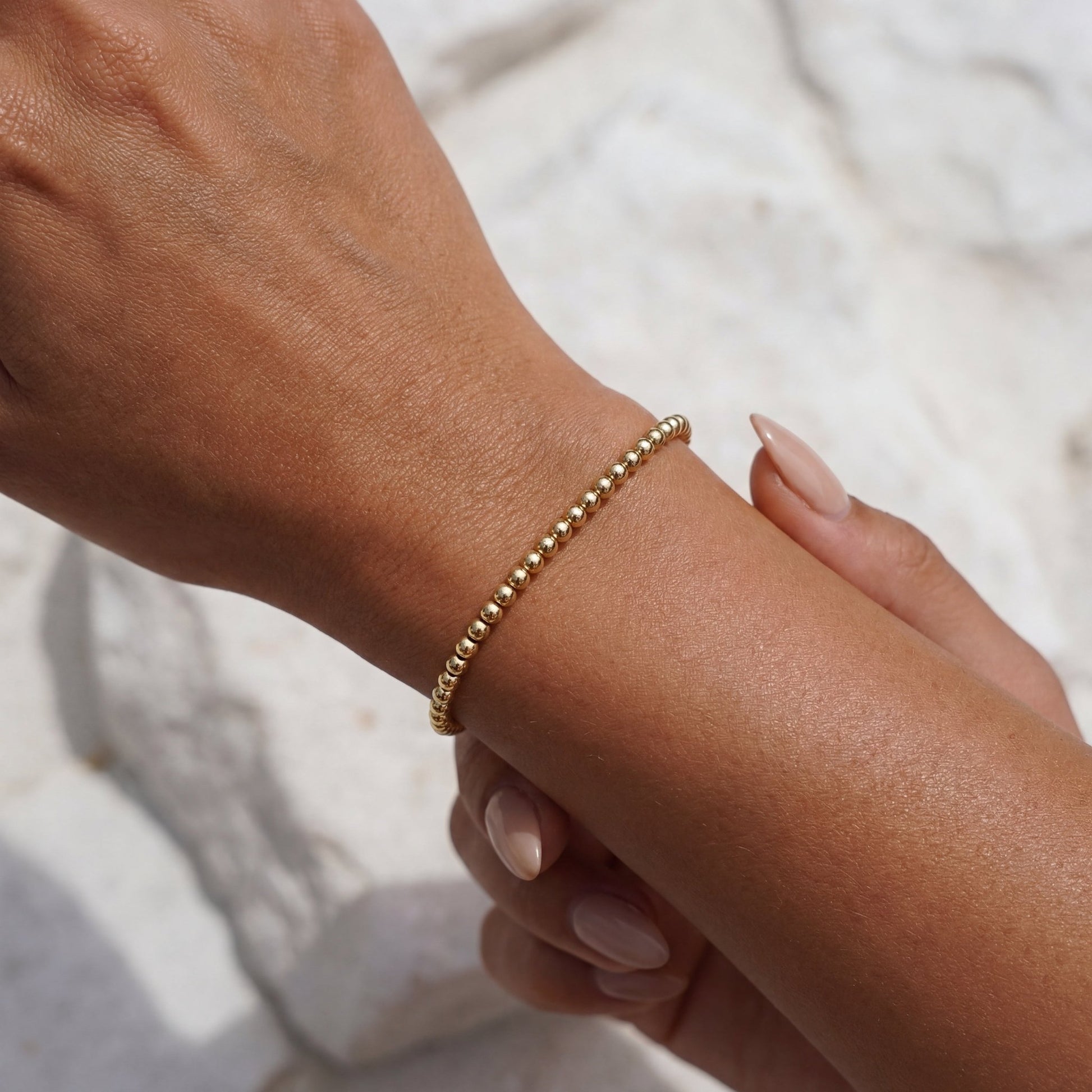Classic 3mm Beaded Bracelet - Bara Boheme