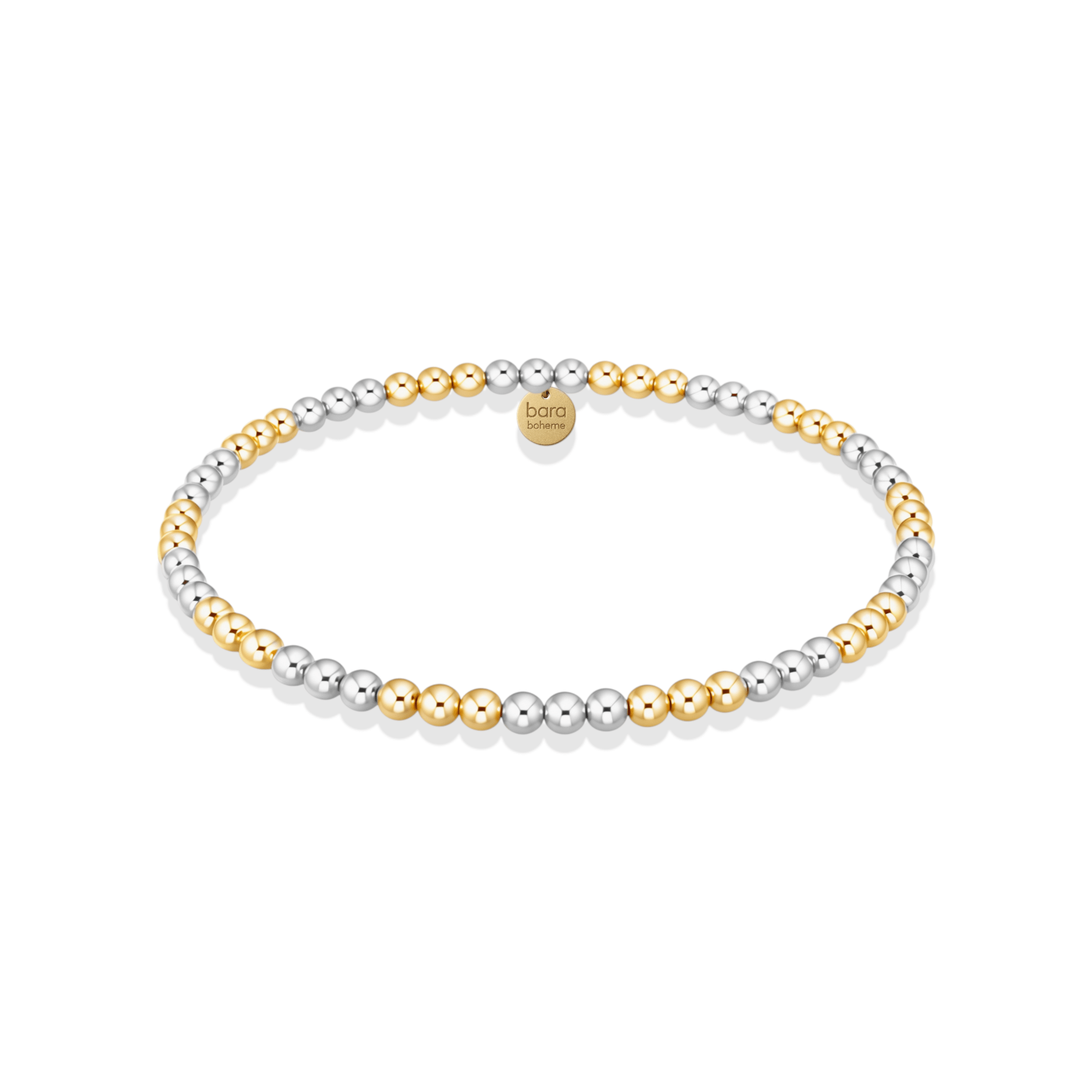 Classic 3mm Beaded Bracelet — Triple 2tone - Bara Boheme