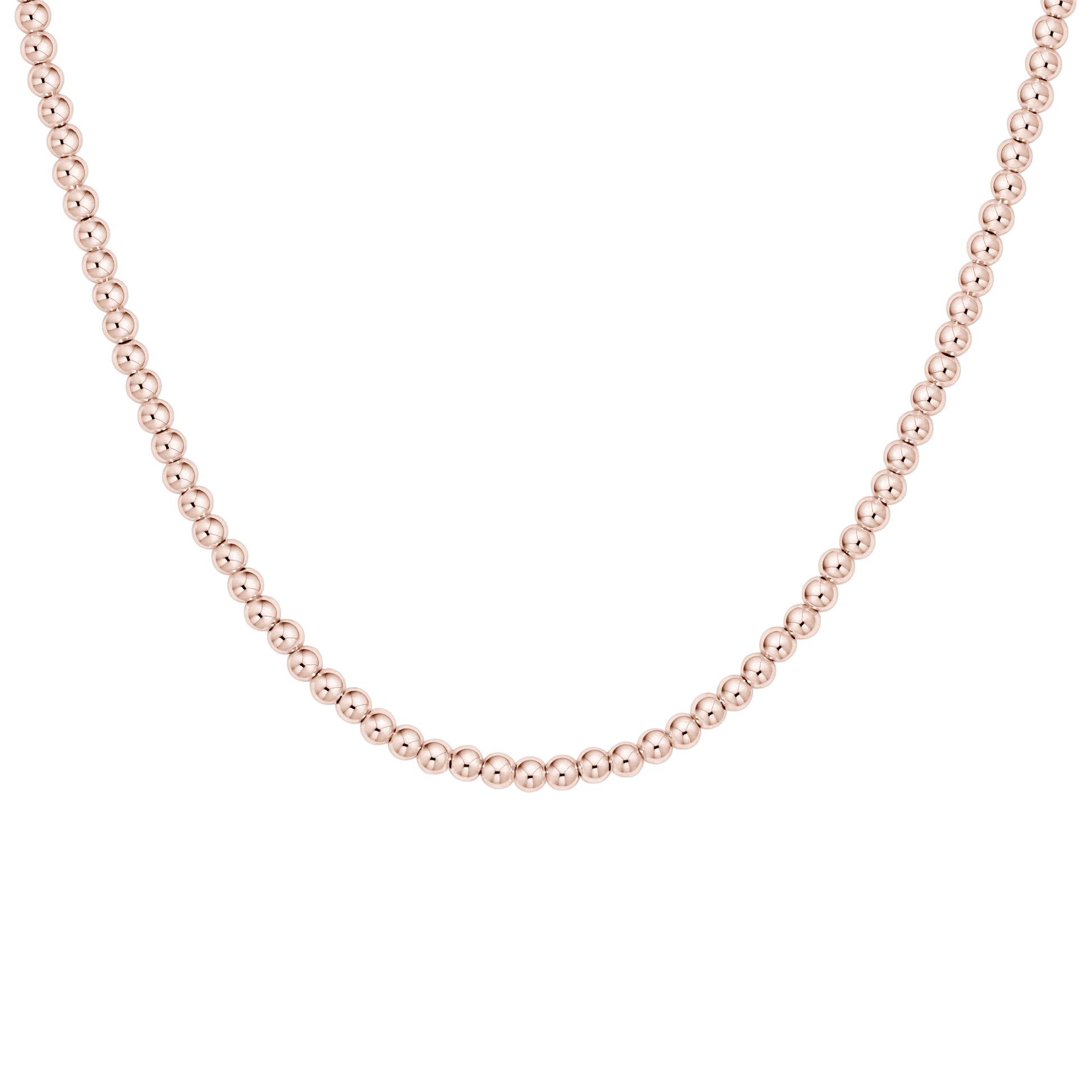 Classic 3mm Beaded Necklace - Bara Boheme