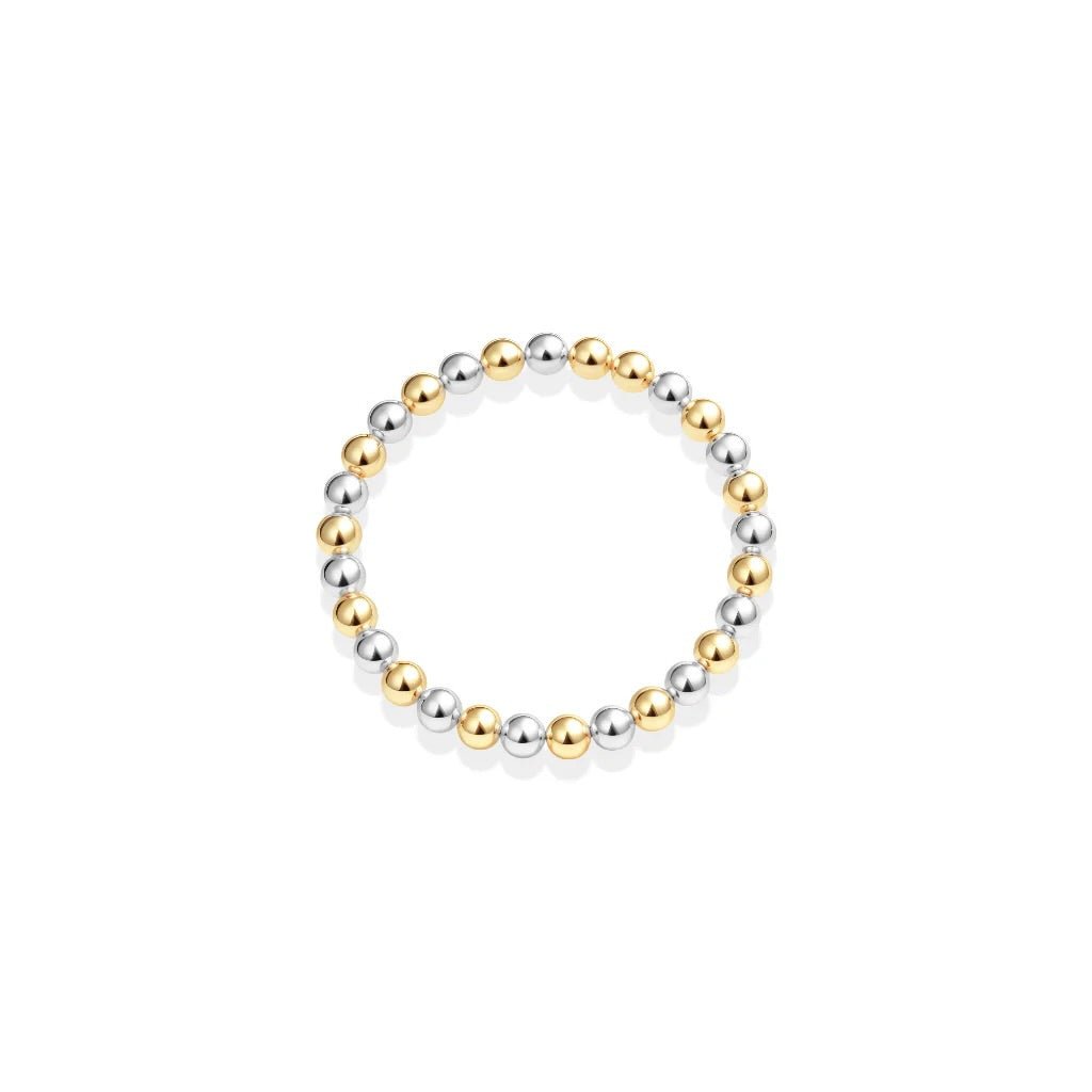 Classic 3mm Beaded Stretchy Ring - Bara Boheme