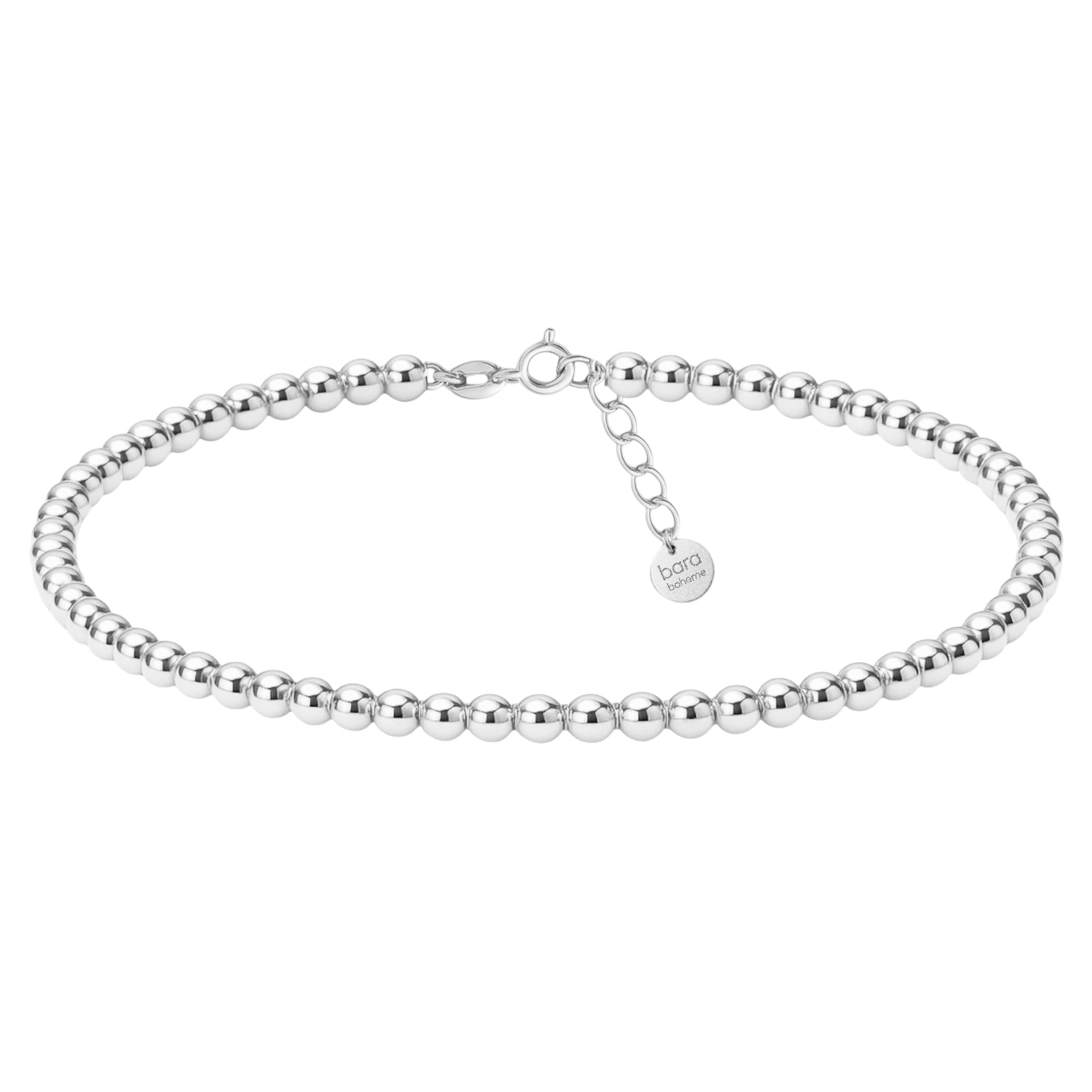 Classic 3MM | Gold Filled Beaded Anklet - Bara Boheme