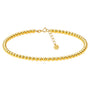 Classic 3MM | Gold Filled Beaded Anklet - Bara Boheme