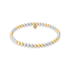 Classic 4mm Beaded Bracelet — Triple 2tone - Bara Boheme