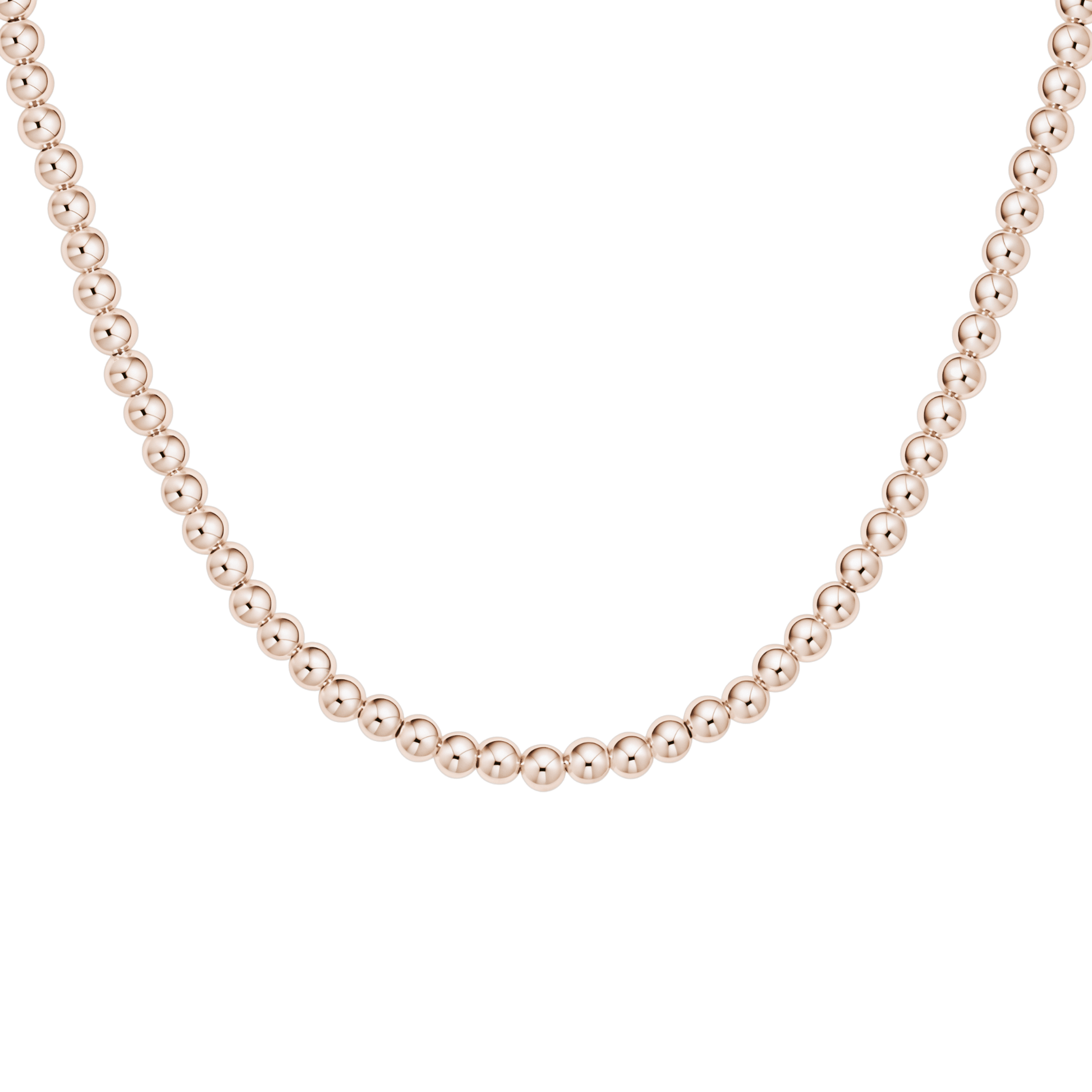 Classic 4mm Beaded Necklace - Bara Boheme