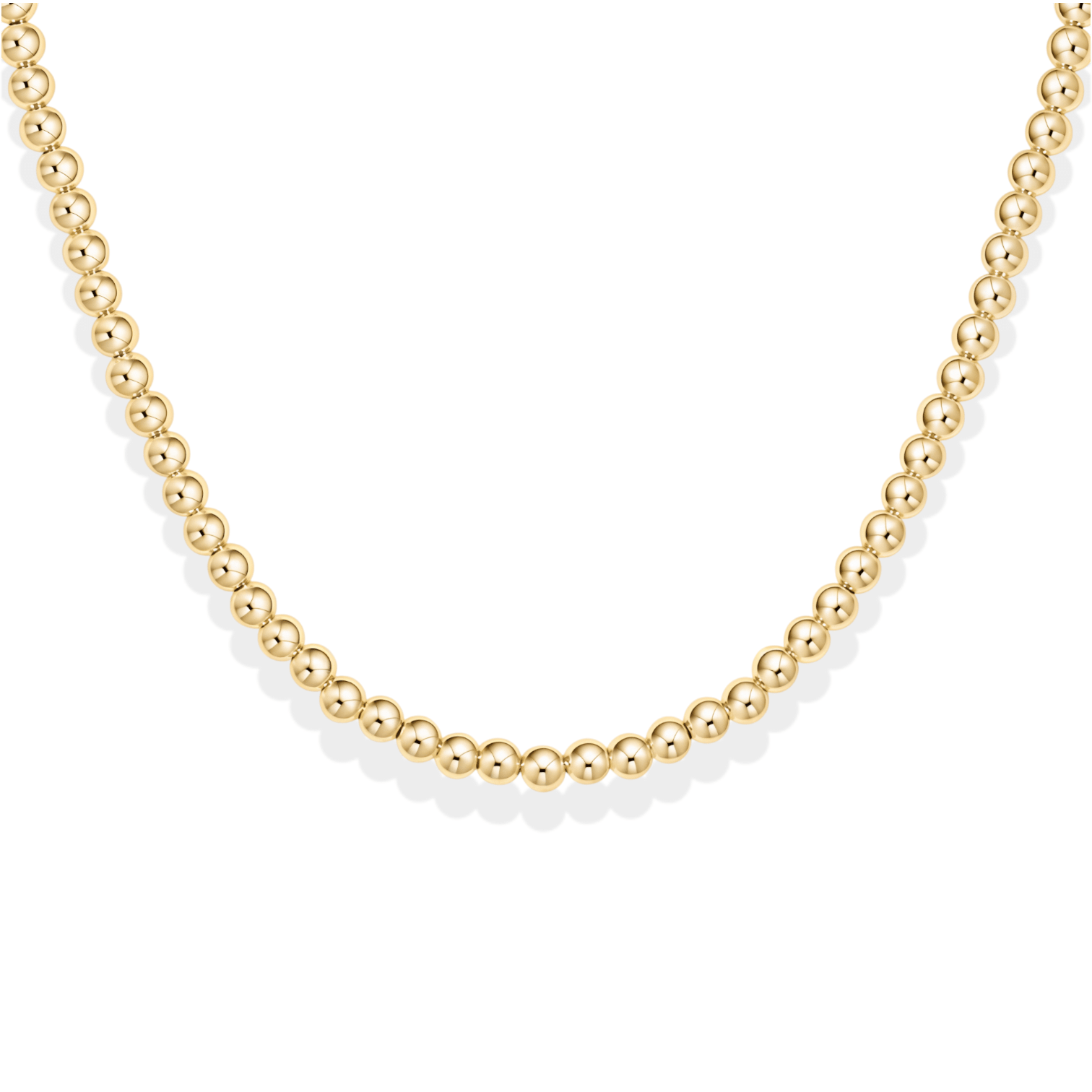 Classic 4mm Beaded Necklace - Bara Boheme