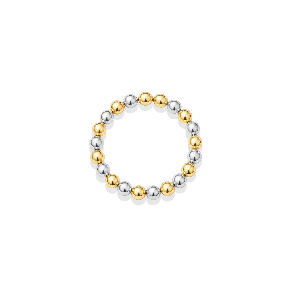 Classic 4mm Beaded Stretchy Ring - Bara Boheme