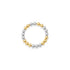 Classic 4mm Beaded Stretchy Ring — Triple 2tone - Bara Boheme