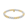 Classic 5mm Beaded Bracelet — Triple 2tone - Bara Boheme