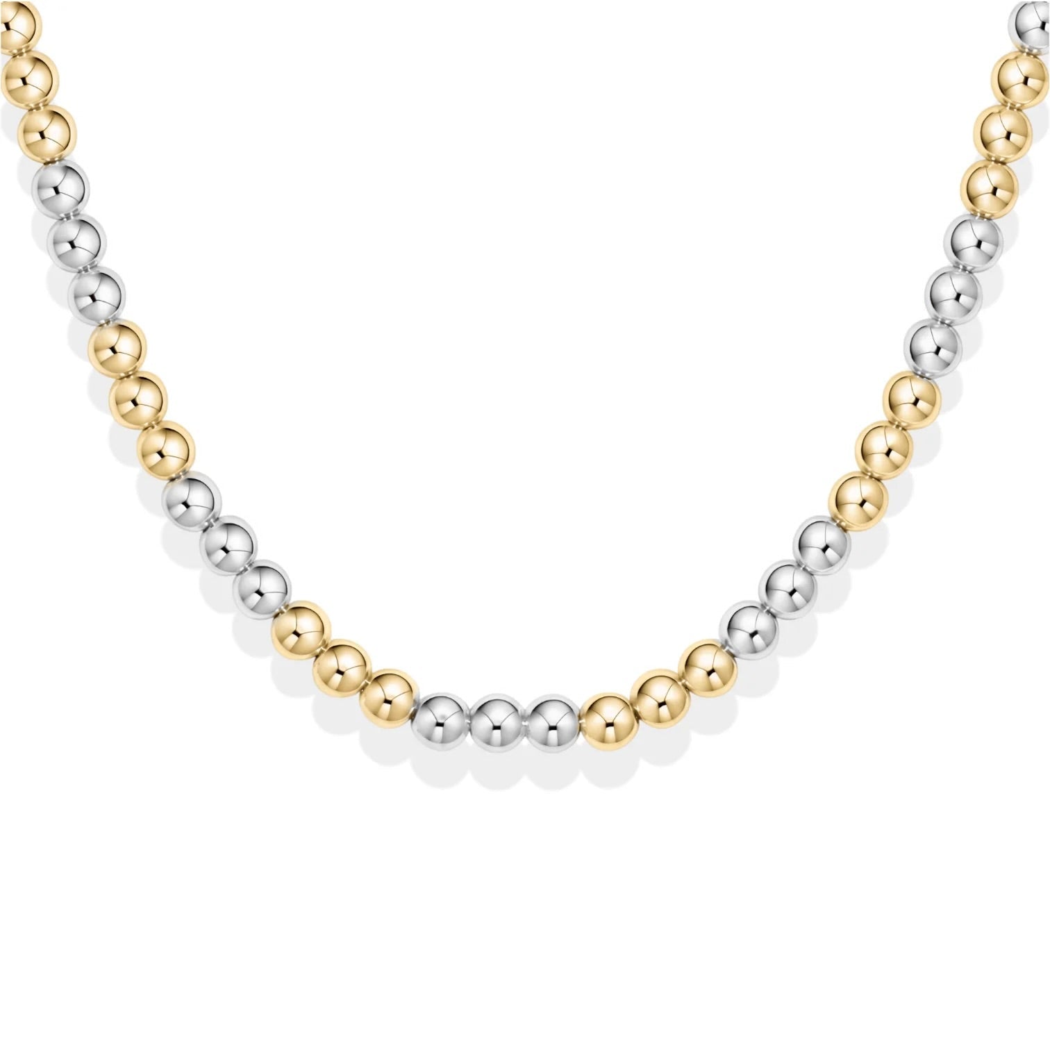 Classic 5mm Triple 2Tone Beaded Necklace - Bara Boheme