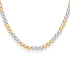 Classic 6mm Triple 2Tone Beaded Necklace - Bara Boheme