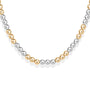 Classic 6mm Triple 2Tone Beaded Necklace - Bara Boheme