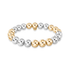 Classic 8mm Beaded Bracelet — Triple 2tone - Bara Boheme