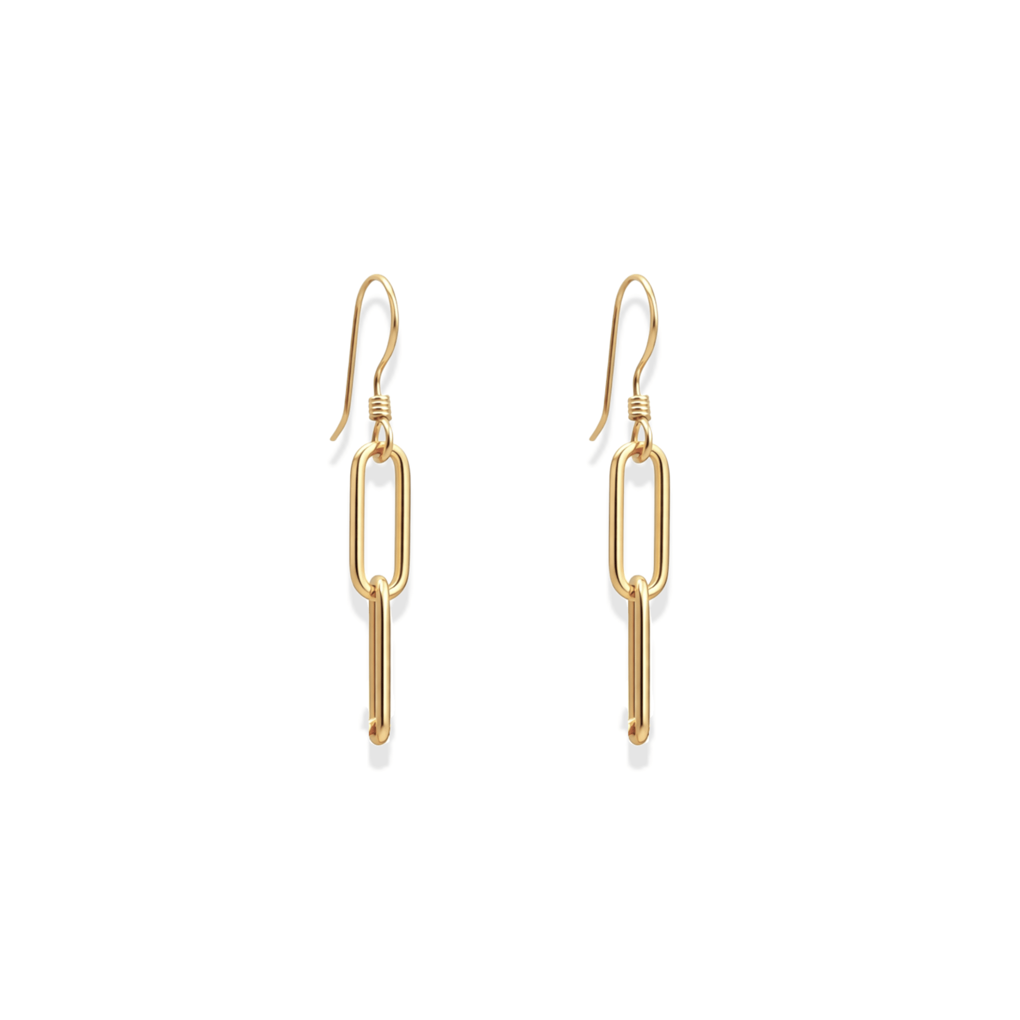 Classic Paperclip | 2 Link Earrings - Bara Boheme