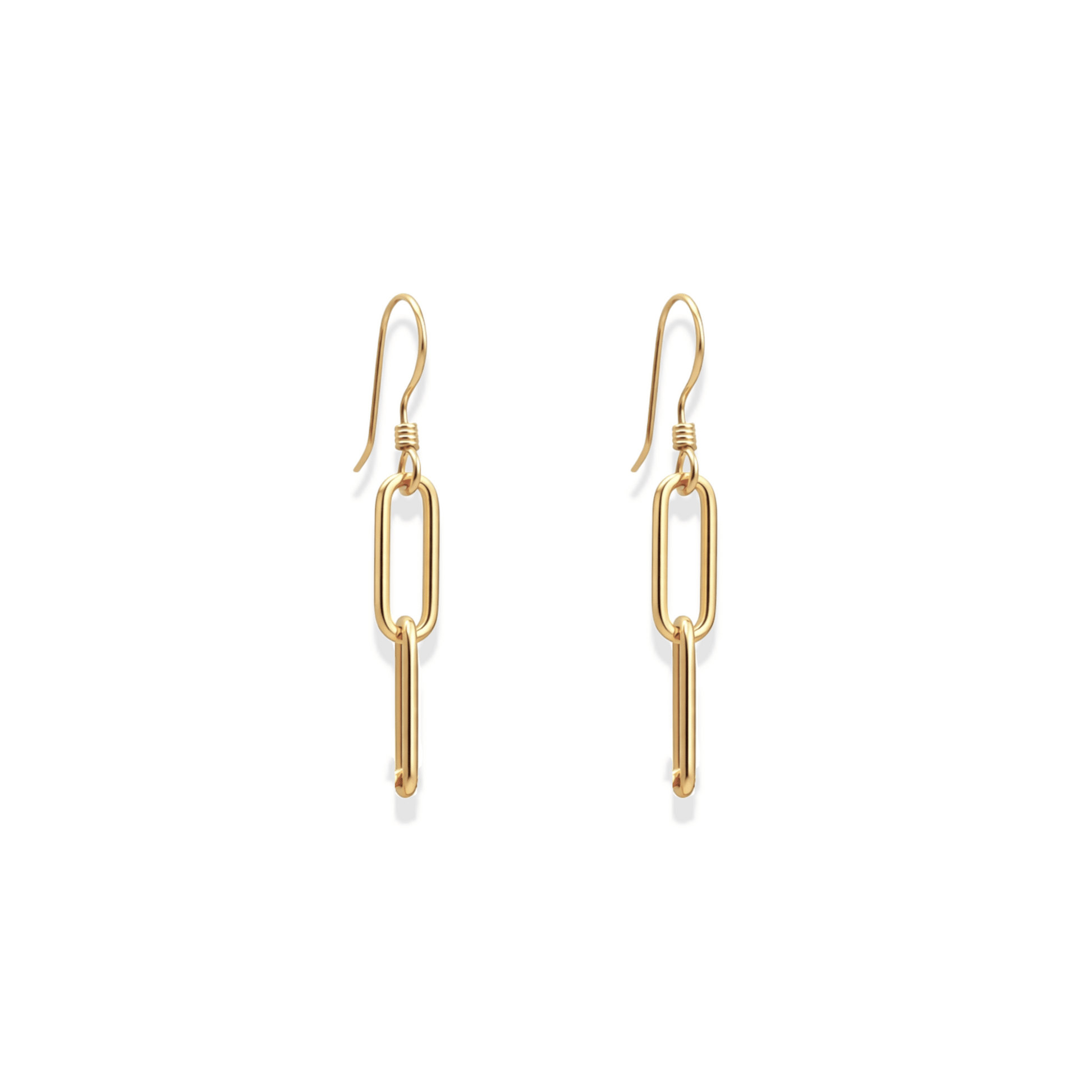 Classic Paperclip | 2 Link Earrings - Bara Boheme