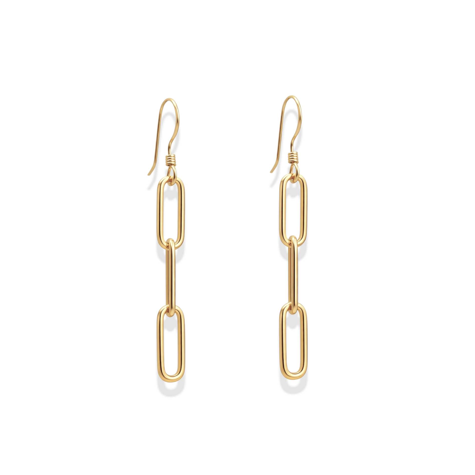Classic Paperclip | 3 Link Earrings - Bara Boheme