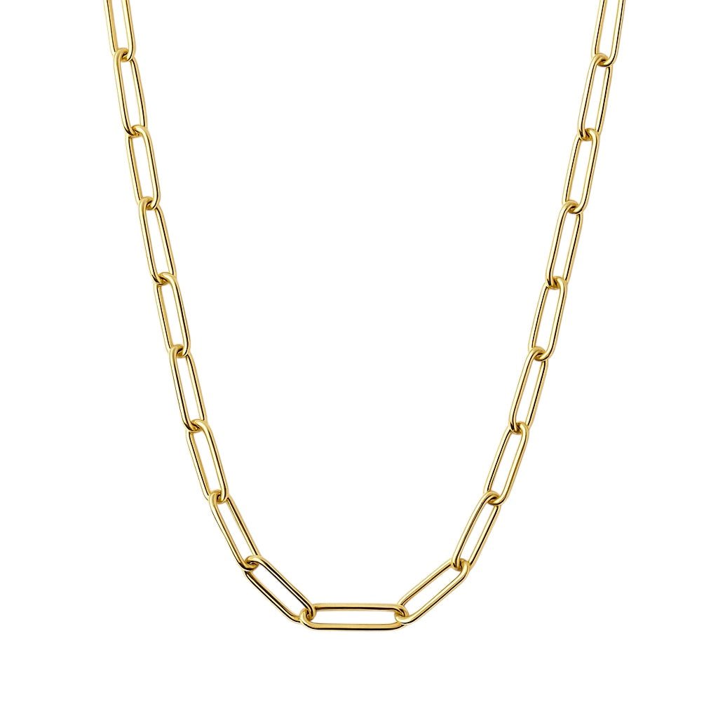 Classic Paperclip | Gold Plated Necklace - Bara Boheme