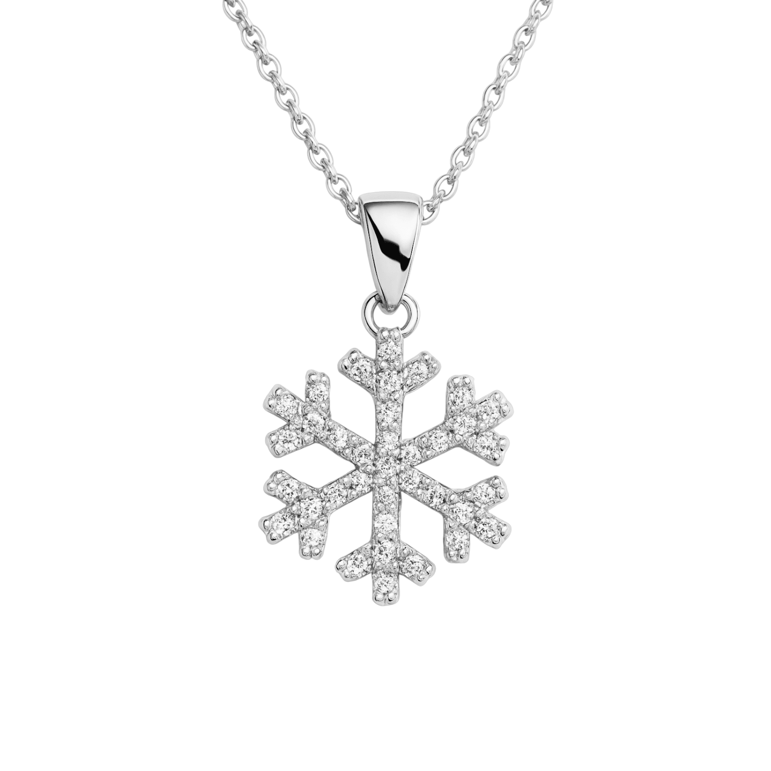 Classic Snowflake | Gold Plated Necklace - Bara Boheme