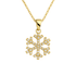 Classic Snowflake | Gold Plated Necklace - Bara Boheme