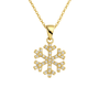 Classic Snowflake | Gold Plated Necklace - Bara Boheme