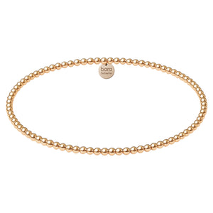 Classic 2MM | Gold Filled Beaded Bracelet