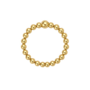 Classic | 2mm Beaded Stretchy Ring