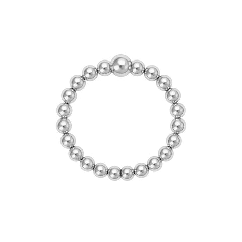 Classic | 2mm Beaded Stretchy Ring