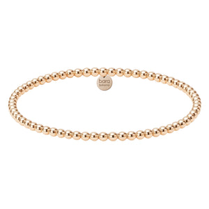 Classic 3MM | Gold Filled Beaded Bracelet
