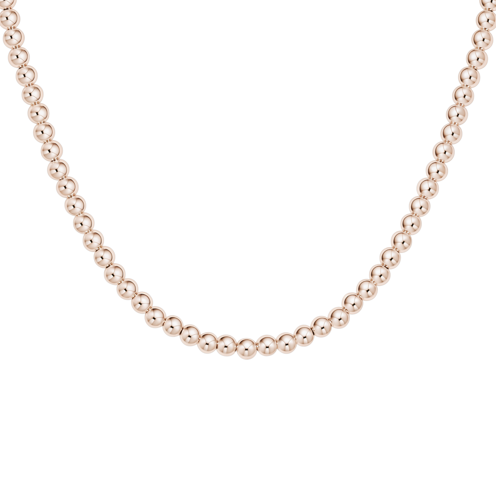 Classic 4MM | Gold Filled Beaded Necklace