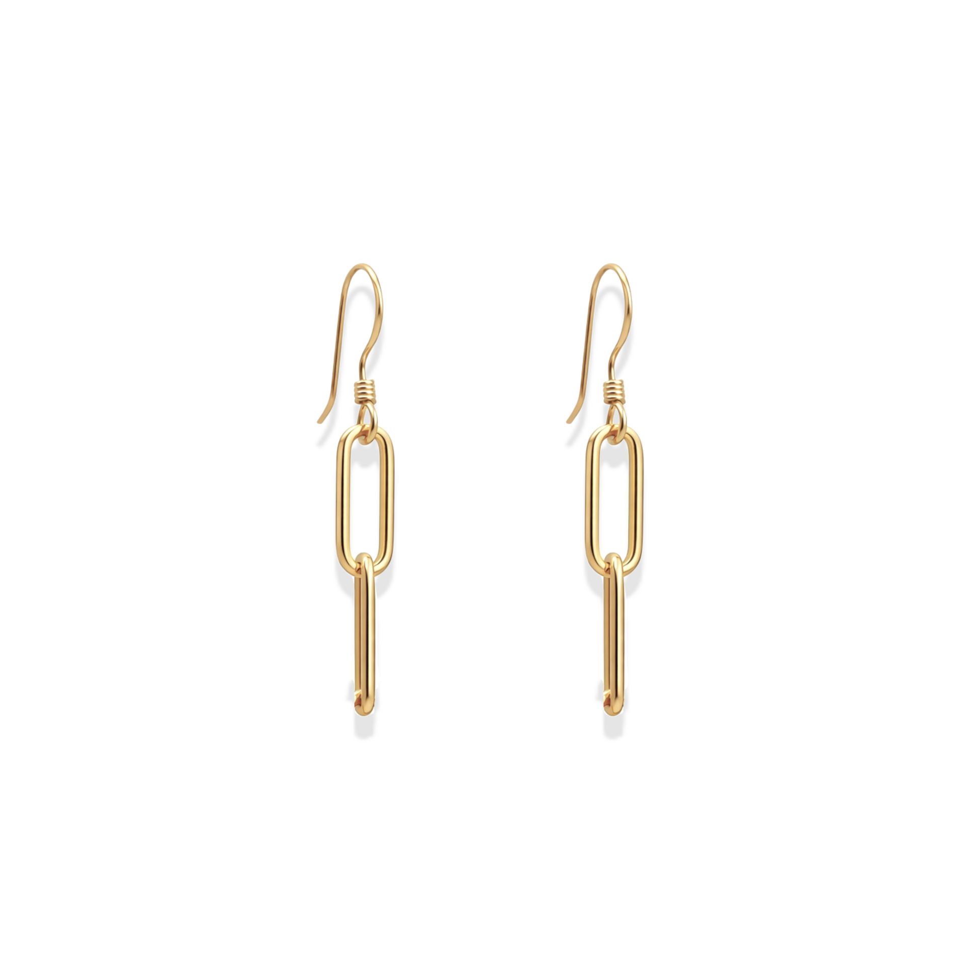 Classic Paperclip | 2 Link Earrings