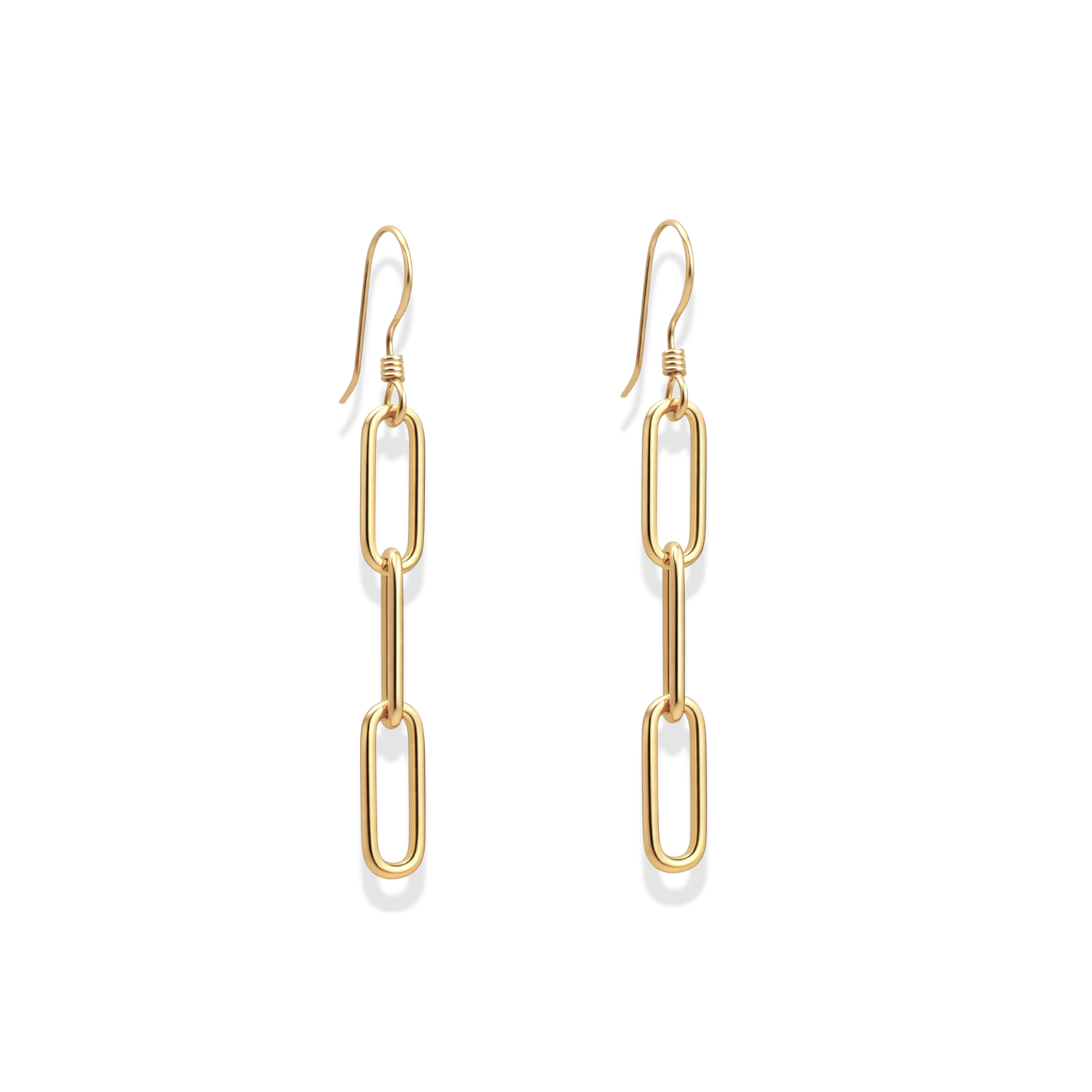 Classic Paperclip | 3 Link Earrings