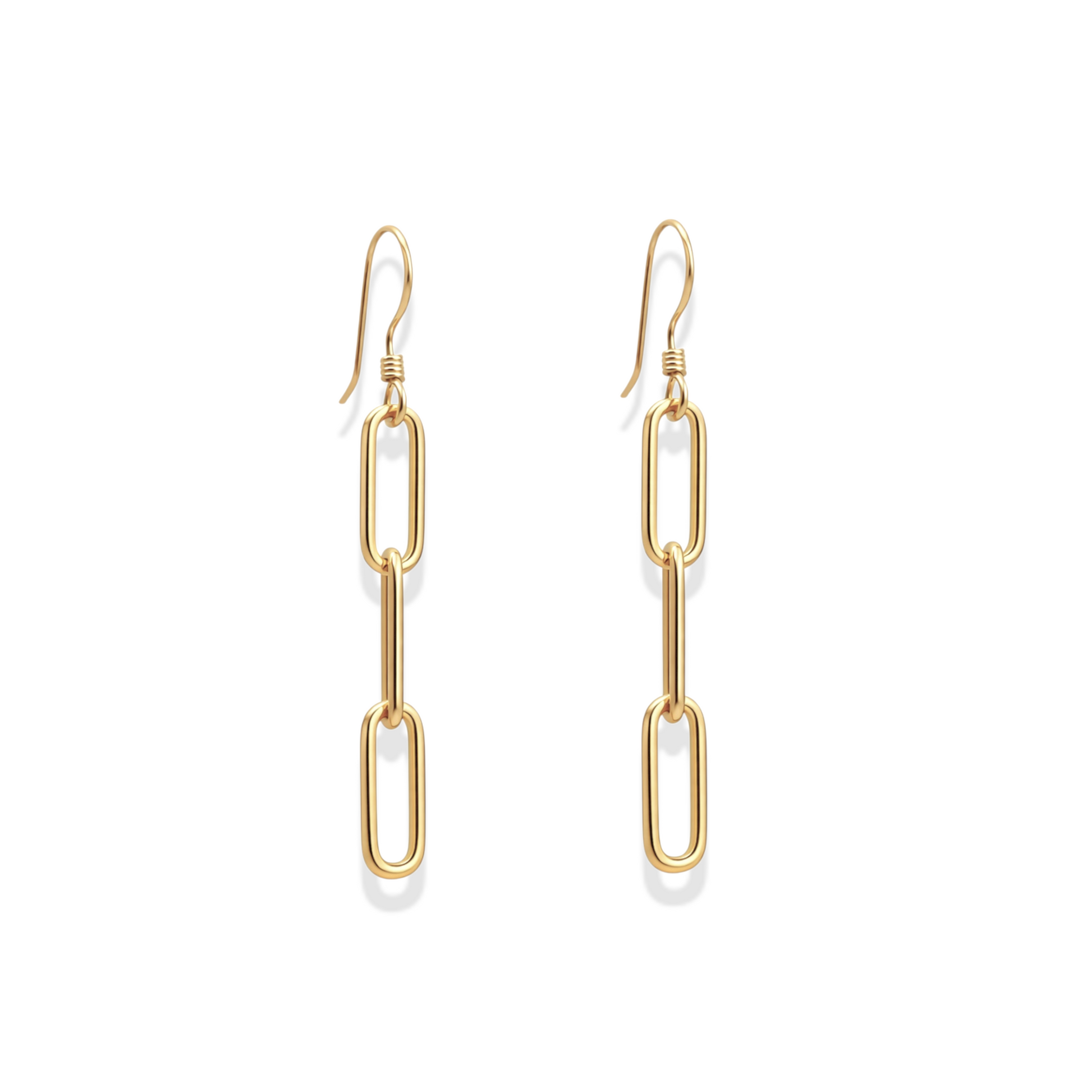 Classic Paperclip | 3 Link Earrings