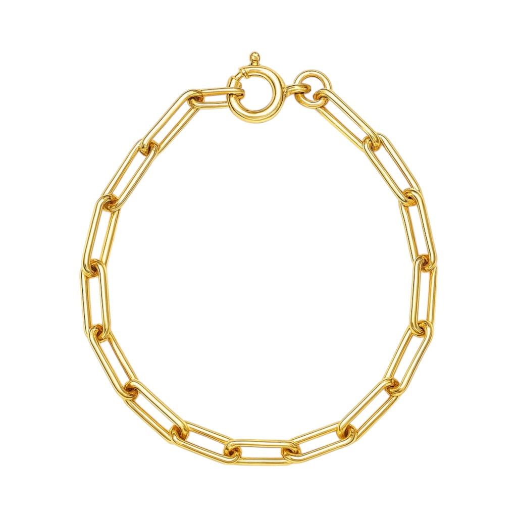 Classic Paperclip | Gold Plated Bracelet