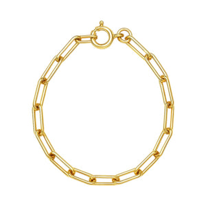 Classic Paperclip | Gold Plated Bracelet