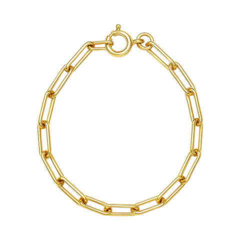 Classic Paperclip | Gold Plated Bracelet