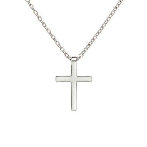 Classic Cross LG | CZ Necklace