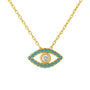 Clio | Evil Eye Turquoise Necklace - Bara Boheme