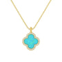 Clover | Small Pave Necklace - Bara Boheme